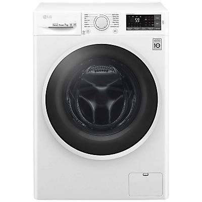 LG F4J6QN0WW Freestanding Washing Machine, 7kg Load, A+++ Energy Rating, 1400rpm Spin, White LG F4J6QN0WW Freestanding Washing Machine, 7kg Load, A+++ Energy Rating, 1400rpm Spin, White